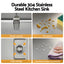 Cefito Kitchen Sink 304 Stainless Steel Bar Sink Millet Grain Water Basin Sink