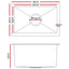 Cefito Kitchen Sink 45X30CM Stainless Steel Basin Single Bowl Silver