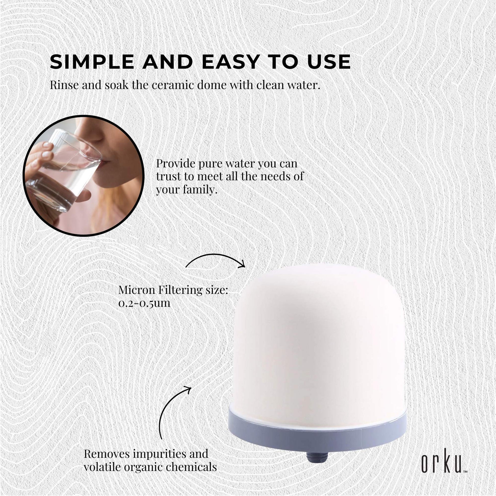Ceramic Dome Globe Filter Cartridges - For 8 Stage Water Filters Purifiers Bulk