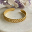Chain lattice gold bangle – Tarnish Proof Jewellery