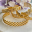 Chain lattice gold bangle – Tarnish Proof Jewellery