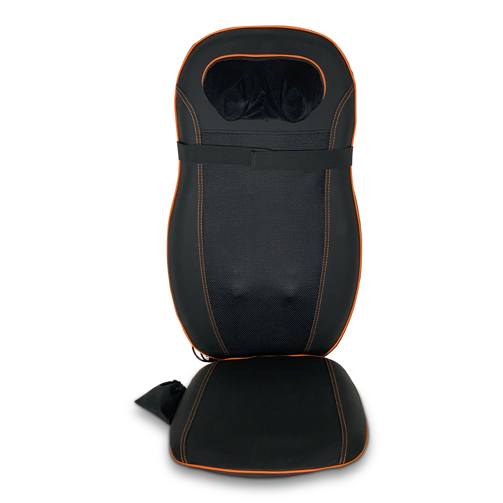 Chair Cushion Massager - Leather Shiatsu Infrared Adjustable Back Neck Pad