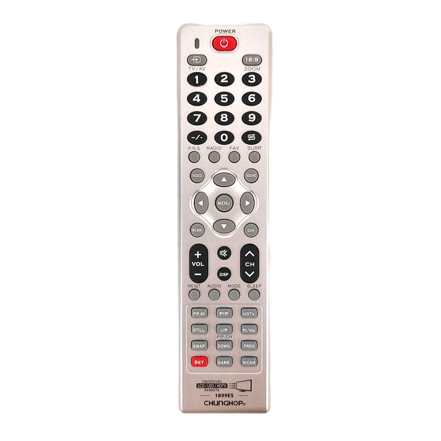 Chunghop TV Remote Control Compatible with Hongmei Huanglong Huaqiang LCD HD