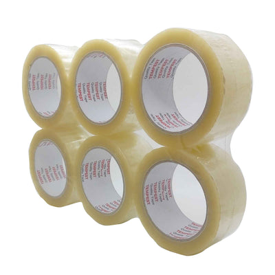 Clear Packaging Tape 48mmx75m Roll - Sticky Box Carton Packing Shipping Adhesive