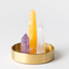 Clearing Energy Crystal Trio - Orange Calcite, Selenite + Amethyst