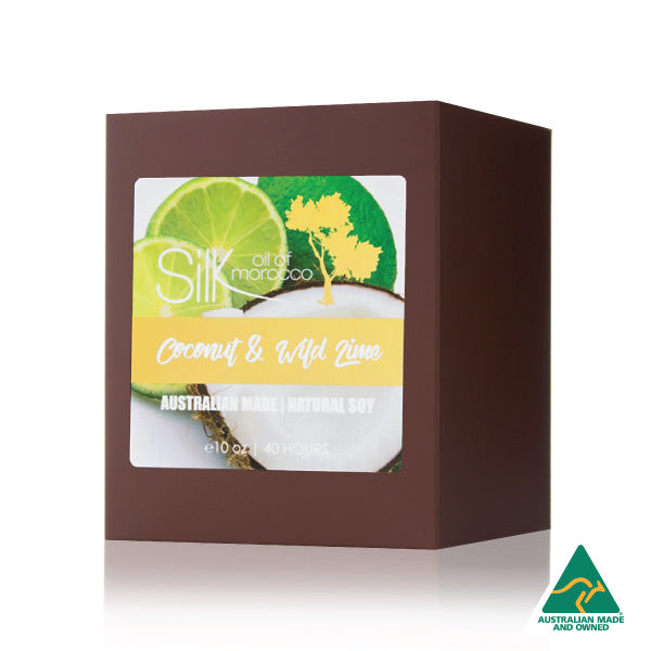 Coconut & Wild Lime - Amber Natural Soy Candle