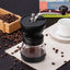 Coffee Bean Grinder - Manual Hand Stainless Ceramic Burr Core Glass Jar Nut Mill