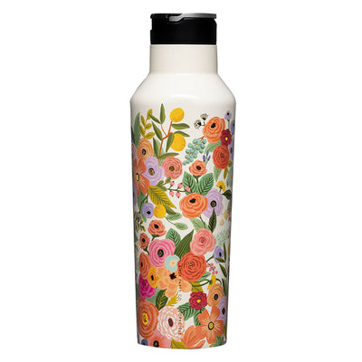 Corkcicle Sport Canteen - 600ml Rifle Paper - Garden Party Cream
