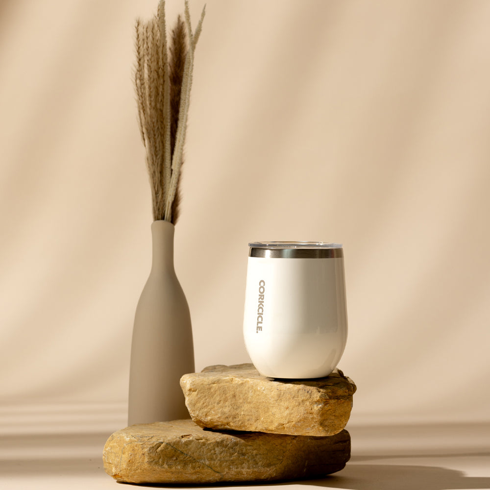 Corkcicle Stemless - 340ml Gloss White