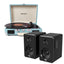 Crosley Cruiser Bluetooth Portable Turntable - Turquoise + Bundled Majority D40X Bluetooth Speakers