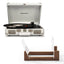 Crosley Cruiser Bluetooth Portable Turntable - White Sands + Bundled Crosley Record Storage Display Stand