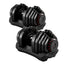 2x40KG Adjustable Dumbbells Dumbbell Set Rubber Weight Plates