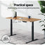 Artiss Standing Desk Top Adjustable Motorised Electric Sit Stand Table Oak