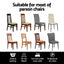 Artiss Dining Chair Covers 4x Slipcovers Spandex Stretch Banquet Wedding Black