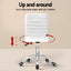Artiss Computer Desk Office Chair Set PU Leather Wall Mount Foldable Table White