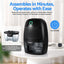 Devanti Dehumidifier 600ML Air Purifier Black
