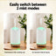 Devanti Ultrasonic Aroma Diffuser Aromatherapy 200ml LED Lights Iron Humidifier Forest