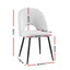 1 Set of 2 Artiss Dining Chair Boucle Sherpa