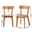 Artiss 2x Dining Chairs Wooden Kitchen Accent Chair Cafe Lounge Rubber Wood