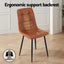 Artiss 4x Dining Chairs Retro PU Leather Kitchen Lounge Cafe Accent Chair Brown