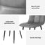 Artiss 4x Dining Chairs Retro PU Leather Kitchen Lounge Cafe Accent Chair Grey
