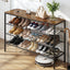 Artiss Shoe Rack 4 tier Storage Organiser Walnut
