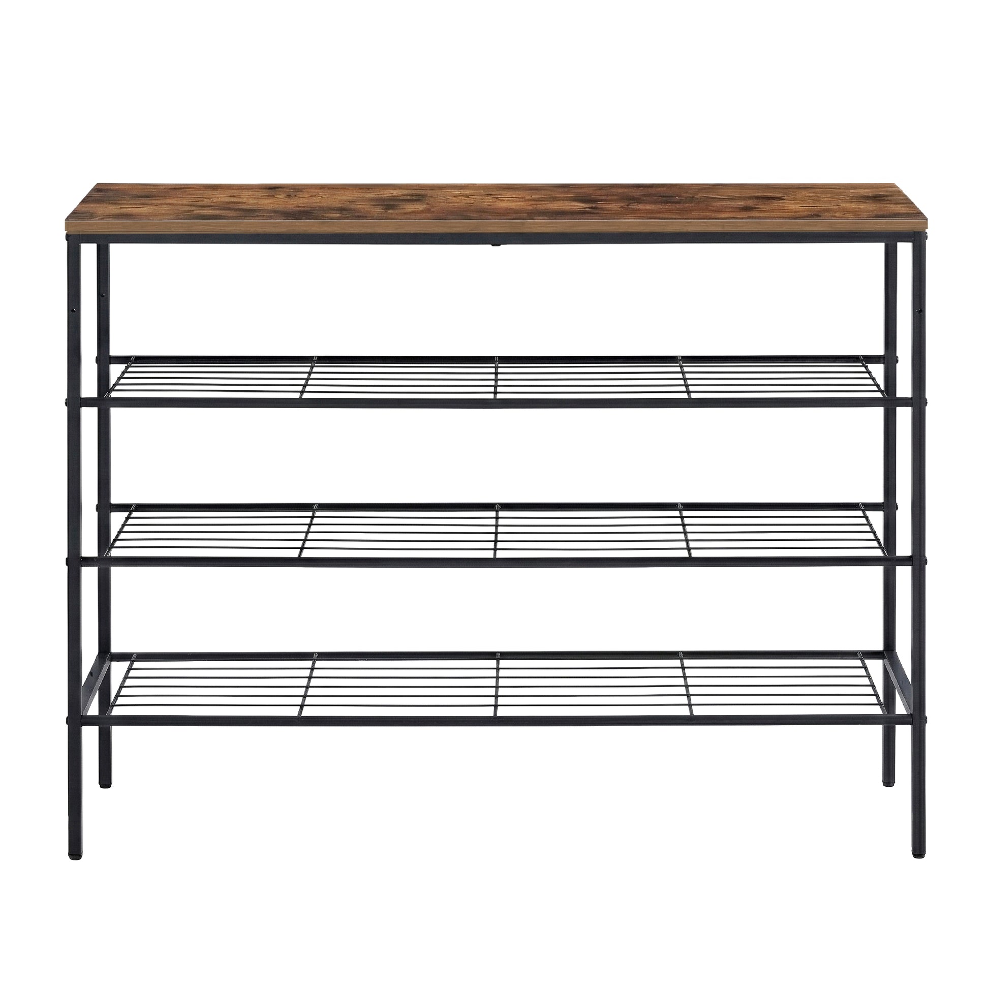 Artiss Shoe Rack 4 tier Storage Organiser Walnut