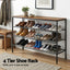 Artiss Shoe Rack 4 tier Storage Organiser Walnut