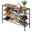 Artiss Shoe Rack 4 tier Storage Organiser Walnut