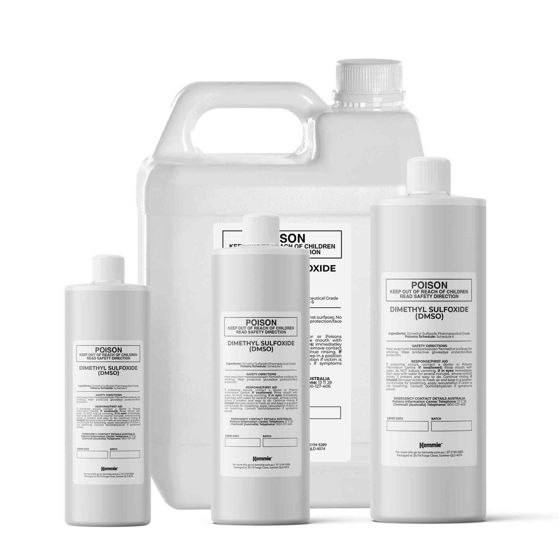 DMSO Liquid Dimethyl Sulfoxide 99.9% Pure Pharmaceutical Grade Solvent Bulk Size