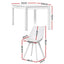 1 Artiss Dining Table and 4 Chairs Set Rectangle White