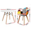 1 Artiss Dining Table and 4 Chairs Set DSW White