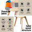 1 Artiss Dining Table and 2 Chairs Set DSW 90cm
