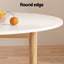 1 Artiss Dining Table and 4 Chairs Set White Grey