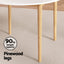 1 Artiss Dining Table and 4 Chairs Set Wishbone Wood