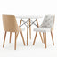 Artiss Dining Table and Chairs Set 3PCS 90cm 2 Seater Round Dining Set for Kitchen, Apartment, Dining Room White
