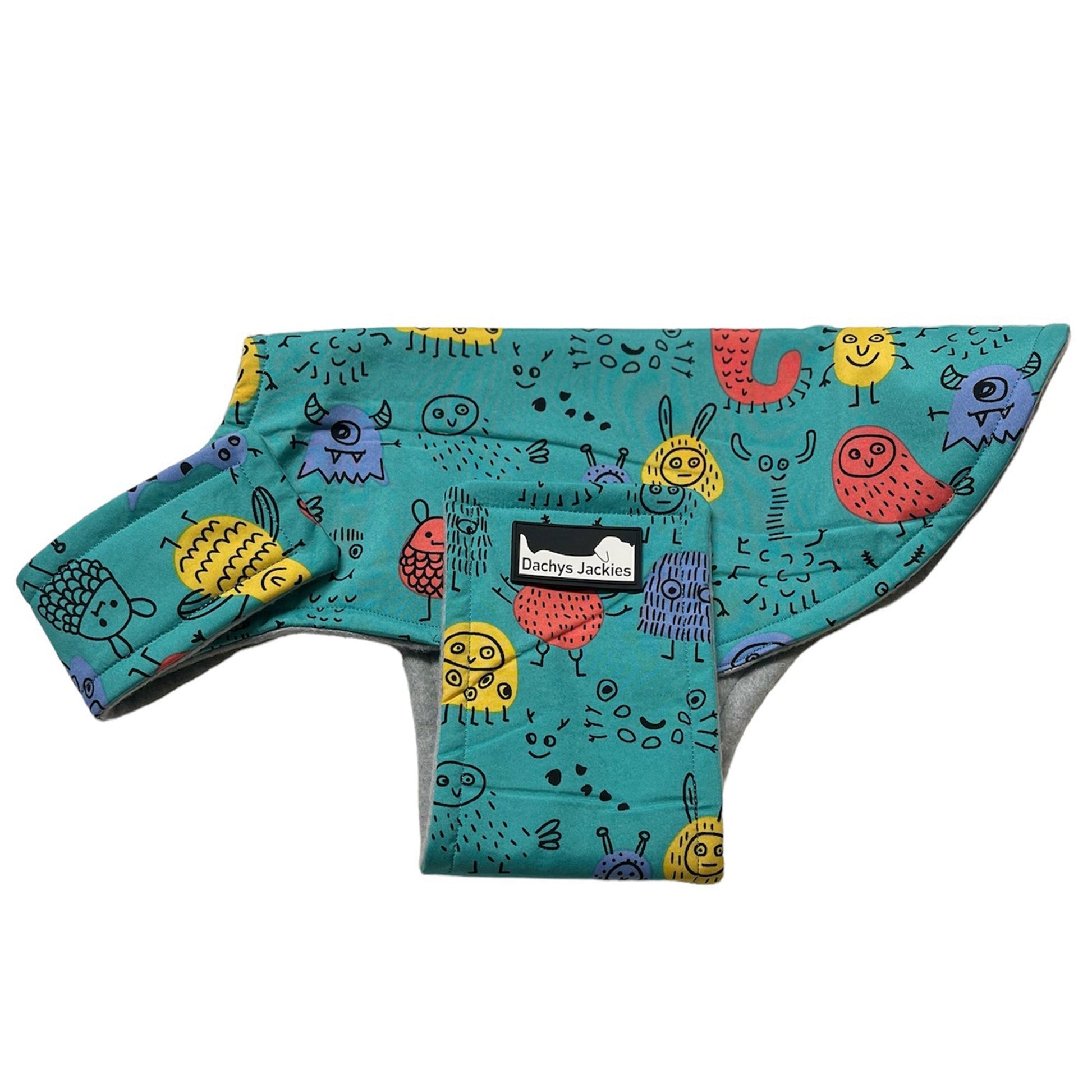 Dachys Jackies - Water resistant Dog jacket - Green monster