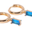 Dangling earring - light blue stone – Tarnish Proof Jewellery