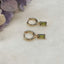 Dangling earring - light green stone – Tarnish Proof Jewellery