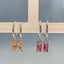 Dangling earring - smokey stone – Tarnish Proof Jewellery