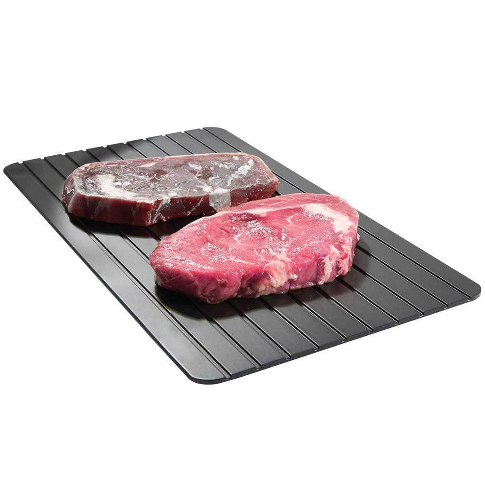 Defrost Express Defrosting Meat Tray - Miracle Aluminium Thawing Plate Board Mat