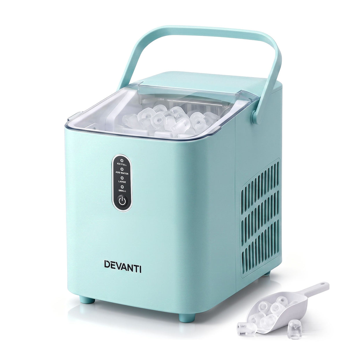 Devanti 12KG Ice Maker Machine Bullet Ice Cube Portable Green