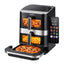 Devanti 12L Air Fryer Dual Basket Stacked 10 Inch Pizza Maker 2800W Touch Black