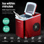 Devanti 12kg Ice Maker Machine Red