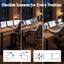Devanti 14 Inch Portable Monitor Laptop Screen Extender Triple Display