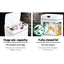 Devanti 45L Motion Sensor Bin Rubbish Automatic White