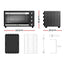 Devanti 48L Convection Oven Electric Fryer Ovens 1800W
