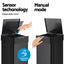 Devanti 50L Sensor Bin Motion Rubbish Bins Kitchen Automatic Trash Can Black