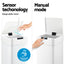 Devanti 50L Sensor Bin Motion Rubbish Bins Kitchen Automatic Trash Can White