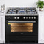 Devanti 90cm Dual Fuel Cooker Gas Cooktop Electric Oven 5 Burner